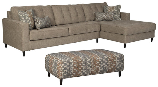 Flintshire 2-Piece Sectional with Ottoman at Towne & Country Furniture (AL) furniture, home furniture, home decor, sofa, bedding