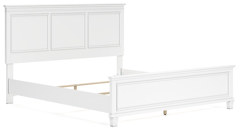 Fortman California King Panel Bed with Mirrored Dresser, Chest and Nightstand at Towne & Country Furniture (AL) furniture, home furniture, home decor, sofa, bedding