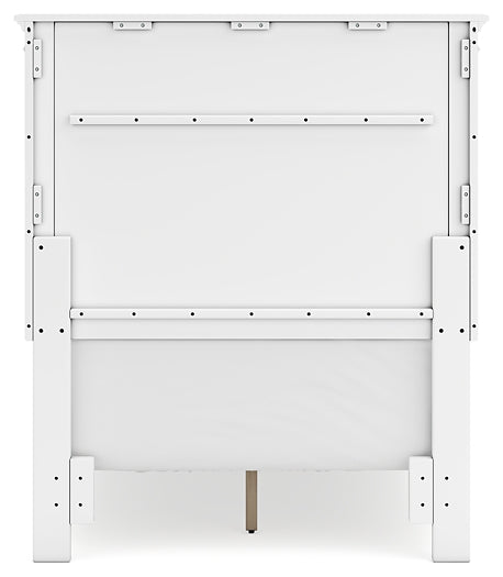 Fortman Twin Panel Bed with Mirrored Dresser and 2 Nightstands at Towne & Country Furniture (AL) furniture, home furniture, home decor, sofa, bedding