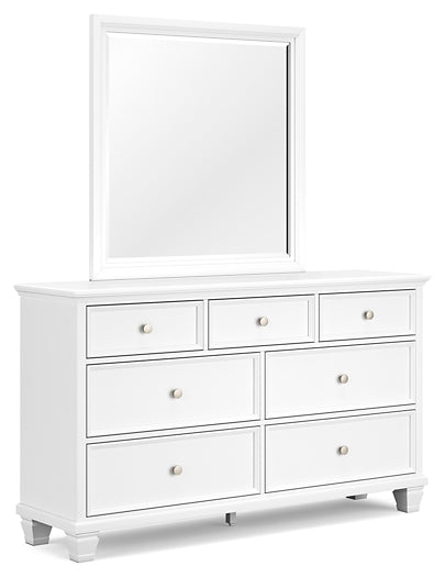 Fortman Twin Panel Bed with Mirrored Dresser and 2 Nightstands at Towne & Country Furniture (AL) furniture, home furniture, home decor, sofa, bedding