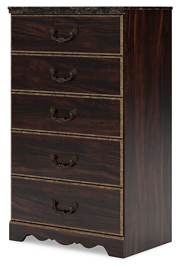 Glosmount Five Drawer Chest at Towne & Country Furniture (AL) furniture, home furniture, home decor, sofa, bedding