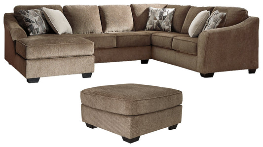 Graftin 3-Piece Sectional with Ottoman at Towne & Country Furniture (AL) furniture, home furniture, home decor, sofa, bedding