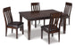 Haddigan Dining Table and 4 Chairs at Towne & Country Furniture (AL) furniture, home furniture, home decor, sofa, bedding