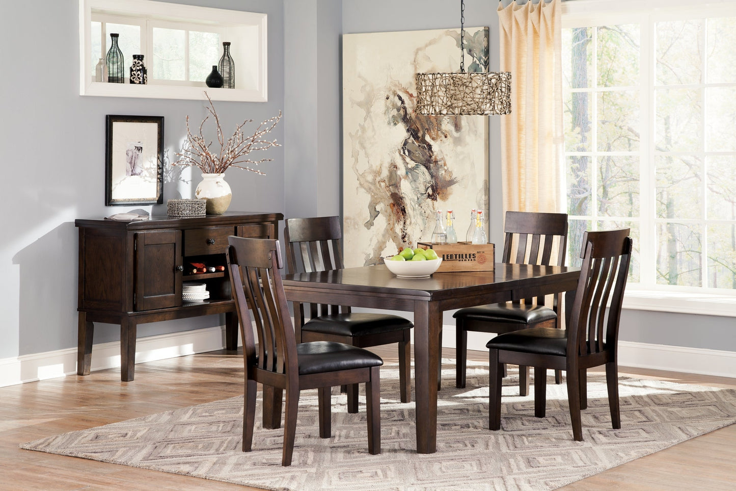 Haddigan Dining Table and 4 Chairs at Towne & Country Furniture (AL) furniture, home furniture, home decor, sofa, bedding