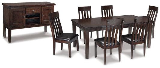 Haddigan Dining Table and 6 Chairs with Storage at Towne & Country Furniture (AL) furniture, home furniture, home decor, sofa, bedding