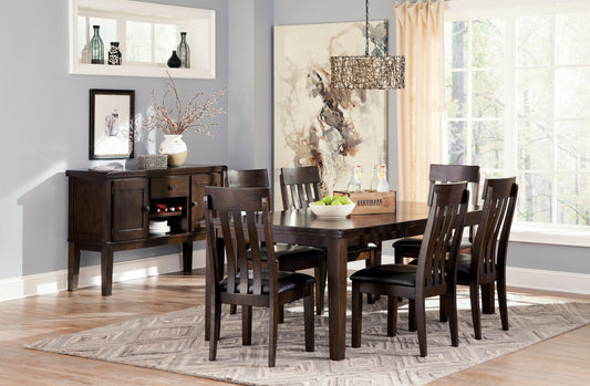 Haddigan Dining Table and 6 Chairs with Storage at Towne & Country Furniture (AL) furniture, home furniture, home decor, sofa, bedding