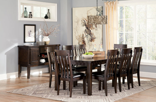 Haddigan Dining Table and 8 Chairs with Storage at Towne & Country Furniture (AL) furniture, home furniture, home decor, sofa, bedding