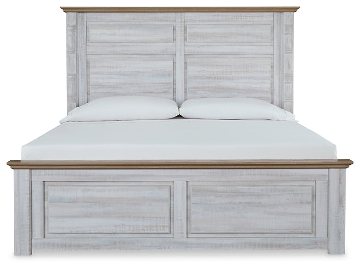 Haven Bay King Panel Bed with Mirrored Dresser and Chest at Towne & Country Furniture (AL) furniture, home furniture, home decor, sofa, bedding