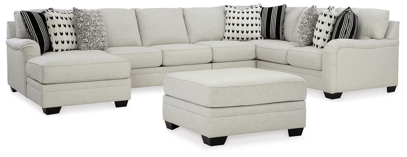 Huntsworth 5-Piece Sectional with Ottoman at Towne & Country Furniture (AL) furniture, home furniture, home decor, sofa, bedding