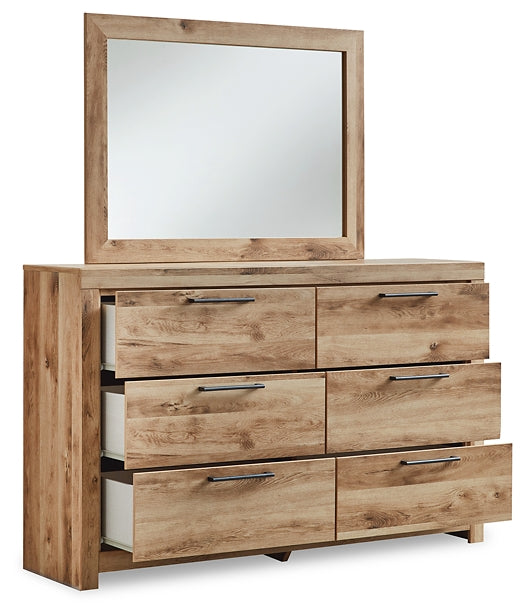 Hyanna Queen Panel Storage Bed with Mirrored Dresser and 2 Nightstands at Towne & Country Furniture (AL) furniture, home furniture, home decor, sofa, bedding