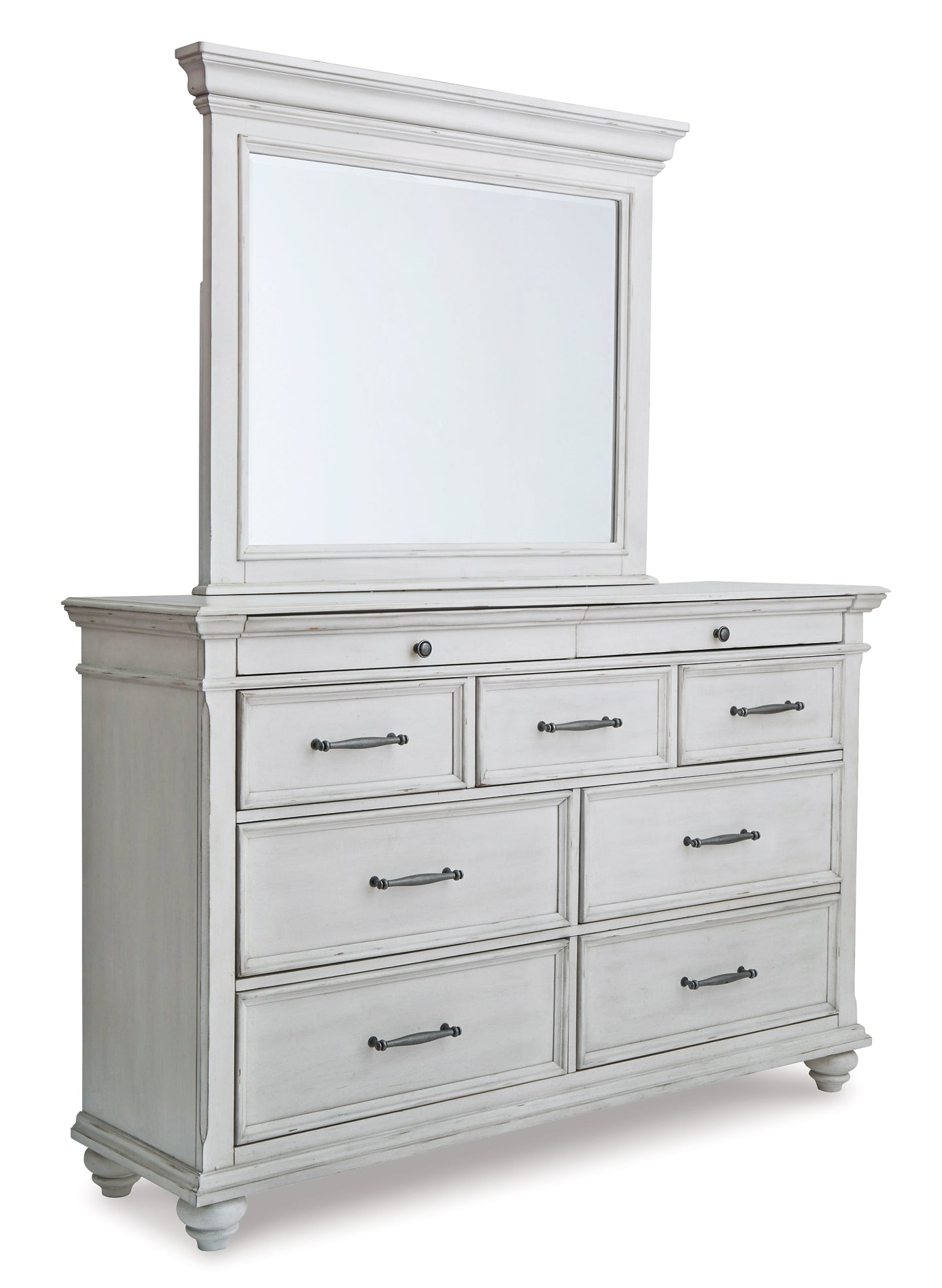 Kanwyn Queen Panel Bed with Mirrored Dresser, Chest and Nightstand at Towne & Country Furniture (AL) furniture, home furniture, home decor, sofa, bedding