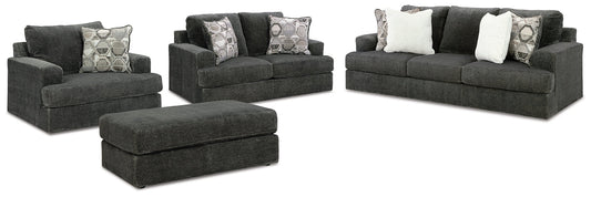 Karinne Sofa, Loveseat, Chair and Ottoman at Towne & Country Furniture (AL) furniture, home furniture, home decor, sofa, bedding