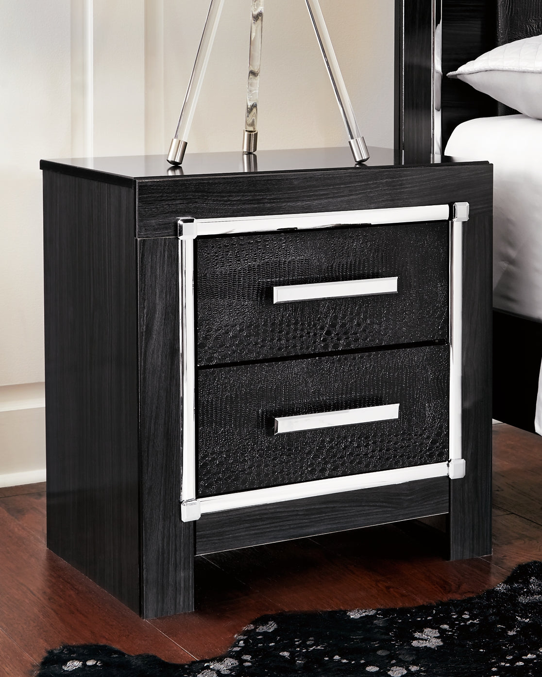 Kaydell King Panel Bed with Storage with Mirrored Dresser and 2 Nightstands at Towne & Country Furniture (AL) furniture, home furniture, home decor, sofa, bedding