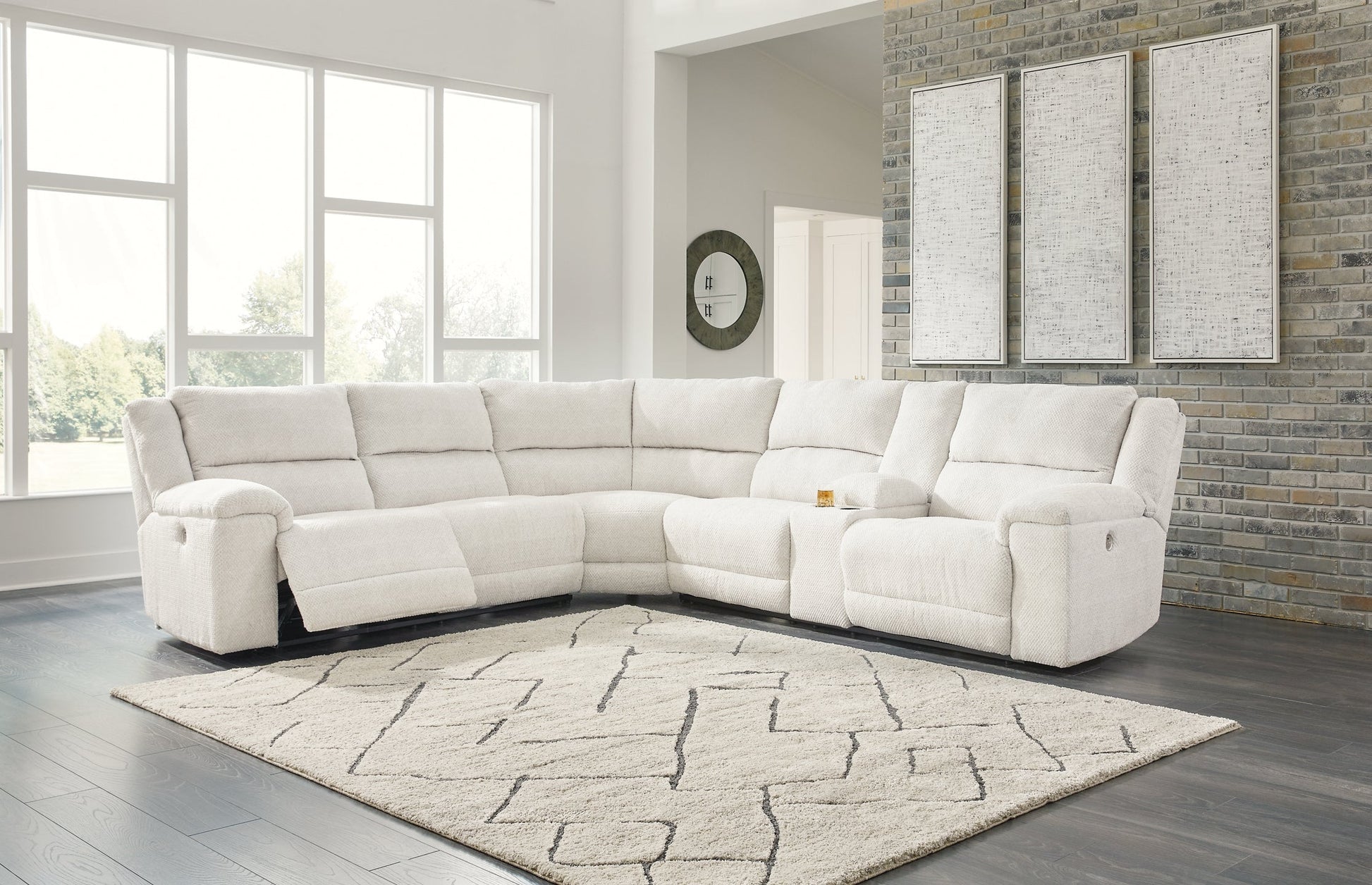 Keensburg 3-Piece Sectional with Recliner at Towne & Country Furniture (AL) furniture, home furniture, home decor, sofa, bedding