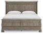 Lexorne California King Sleigh Bed with Mirrored Dresser at Towne & Country Furniture (AL) furniture, home furniture, home decor, sofa, bedding