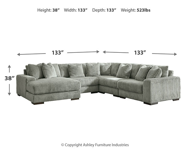 Lindyn 5-Piece Sectional with Ottoman at Towne & Country Furniture (AL) furniture, home furniture, home decor, sofa, bedding