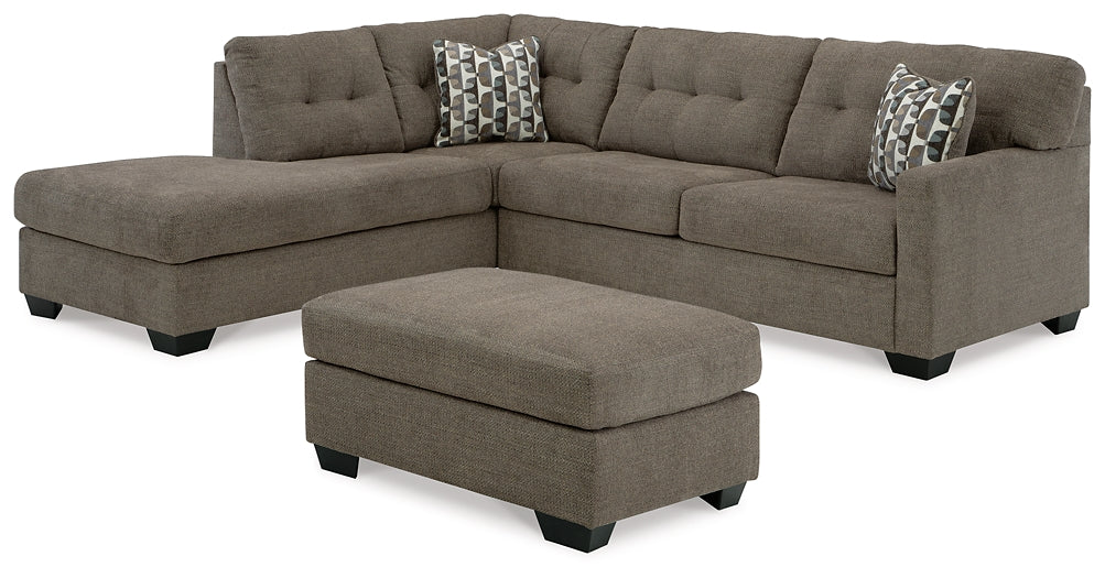 Mahoney 2-Piece Sectional with Ottoman at Towne & Country Furniture (AL) furniture, home furniture, home decor, sofa, bedding