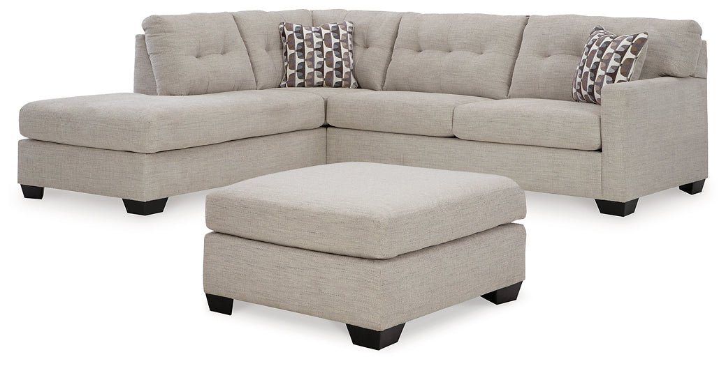 Mahoney 2-Piece Sectional with Ottoman at Towne & Country Furniture (AL) furniture, home furniture, home decor, sofa, bedding