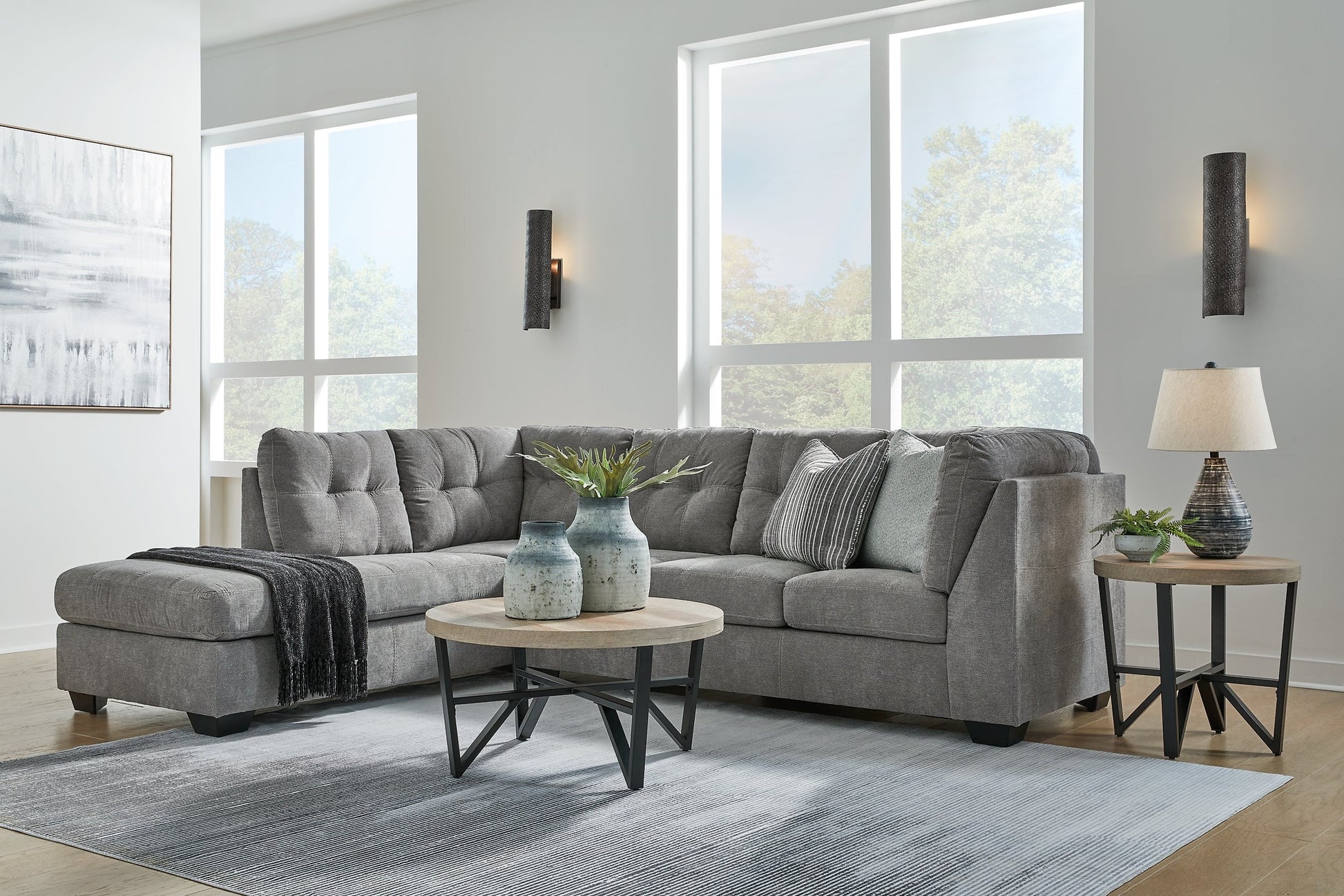 Marleton 2-Piece Sectional with Chaise at Towne & Country Furniture (AL) furniture, home furniture, home decor, sofa, bedding