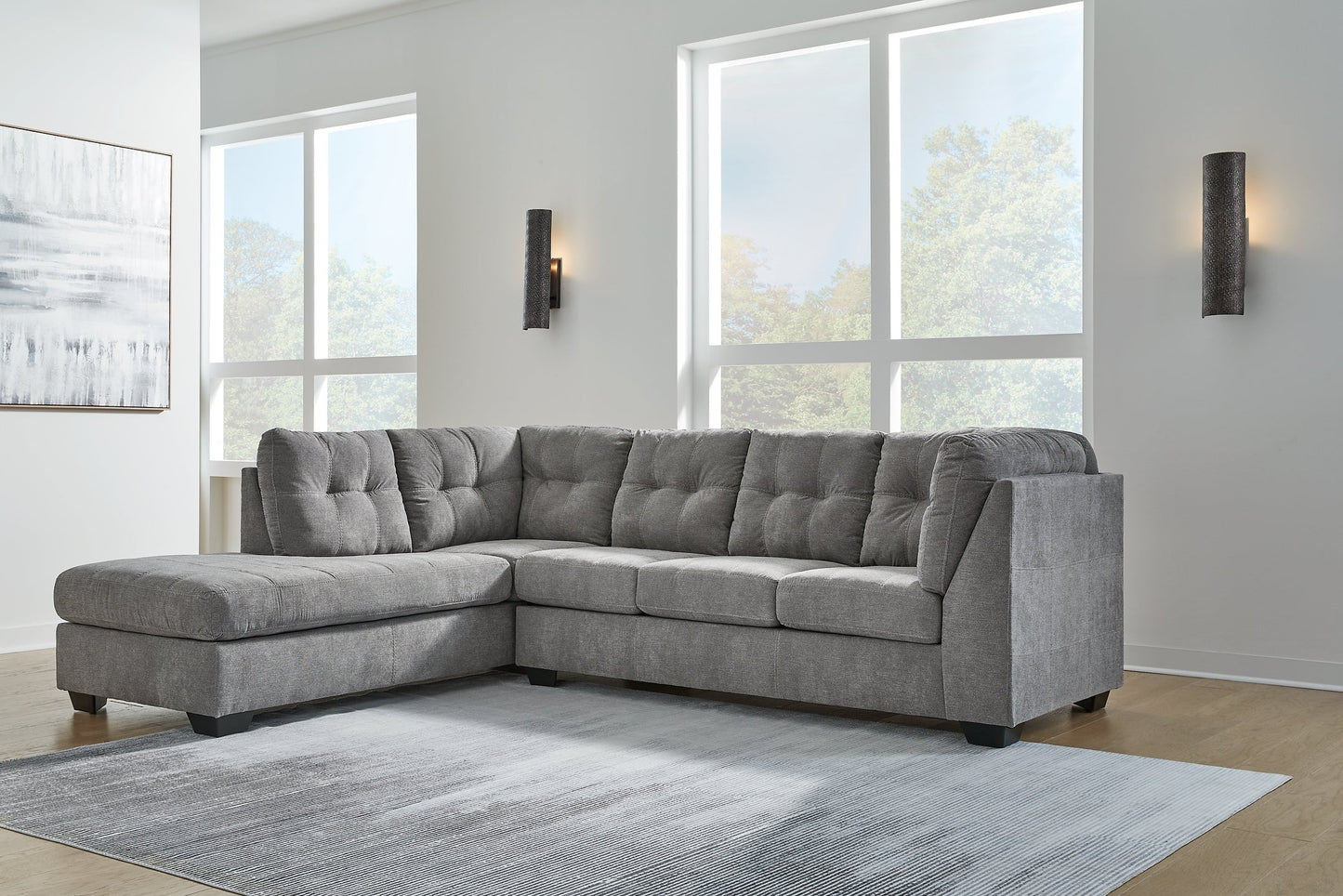 Marleton 2-Piece Sectional with Chaise at Towne & Country Furniture (AL) furniture, home furniture, home decor, sofa, bedding