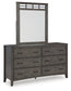 Montillan Dresser and Mirror at Towne & Country Furniture (AL) furniture, home furniture, home decor, sofa, bedding