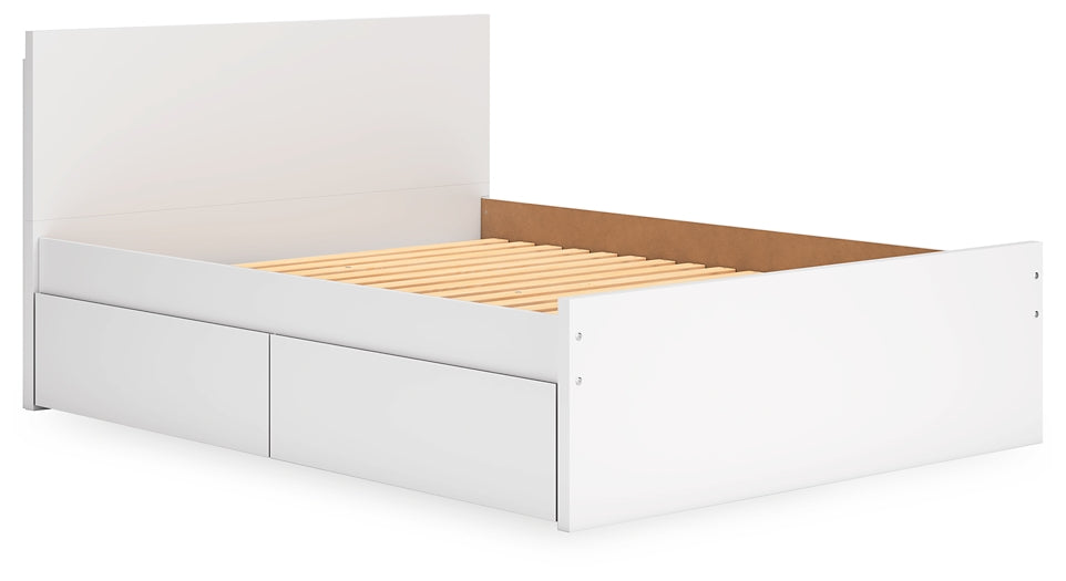 Onita  Panel Platform Bed With 1 Side Storage at Towne & Country Furniture (AL) furniture, home furniture, home decor, sofa, bedding