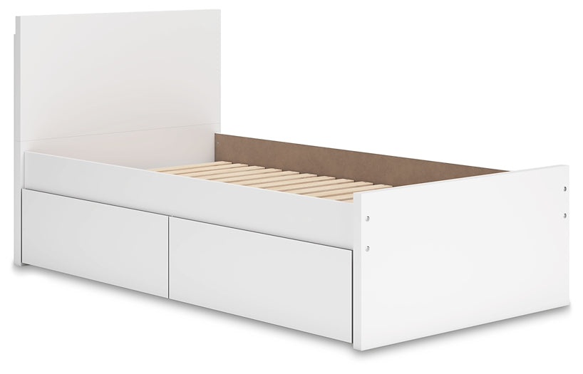 Onita  Panel Platform Bed With 1 Side Storage at Towne & Country Furniture (AL) furniture, home furniture, home decor, sofa, bedding