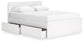 Onita  Panel Platform Bed With 1 Side Storage at Towne & Country Furniture (AL) furniture, home furniture, home decor, sofa, bedding