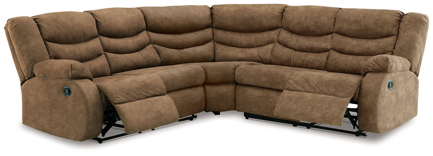 Partymate 2-Piece Sectional with Recliner at Towne & Country Furniture (AL) furniture, home furniture, home decor, sofa, bedding