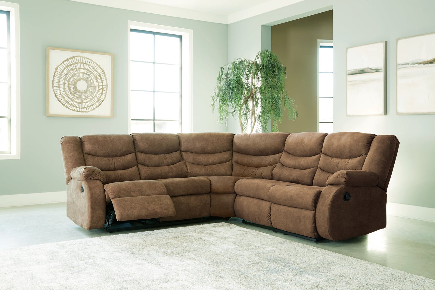 Partymate 2-Piece Sectional with Recliner at Towne & Country Furniture (AL) furniture, home furniture, home decor, sofa, bedding