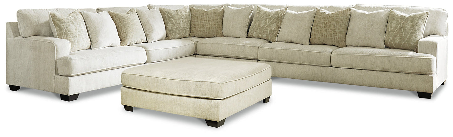 Rawcliffe 4-Piece Sectional with Ottoman at Towne & Country Furniture (AL) furniture, home furniture, home decor, sofa, bedding