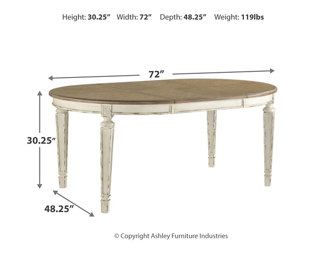 Realyn Dining Table and 4 Chairs at Towne & Country Furniture (AL) furniture, home furniture, home decor, sofa, bedding