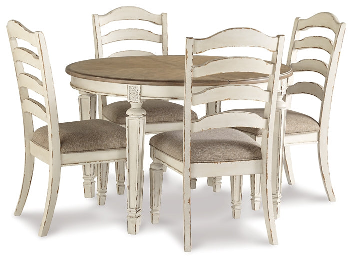 Realyn Dining Table and 4 Chairs at Towne & Country Furniture (AL) furniture, home furniture, home decor, sofa, bedding