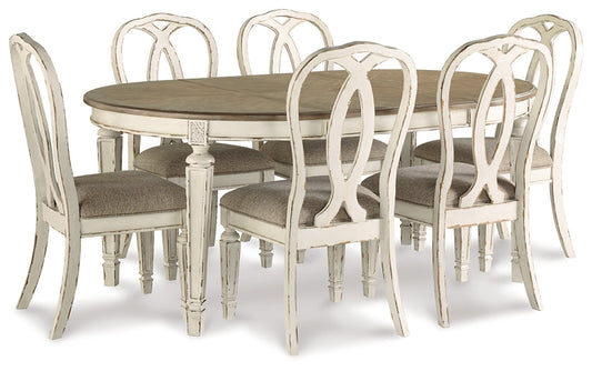 Realyn Dining Table and 6 Chairs at Towne & Country Furniture (AL) furniture, home furniture, home decor, sofa, bedding