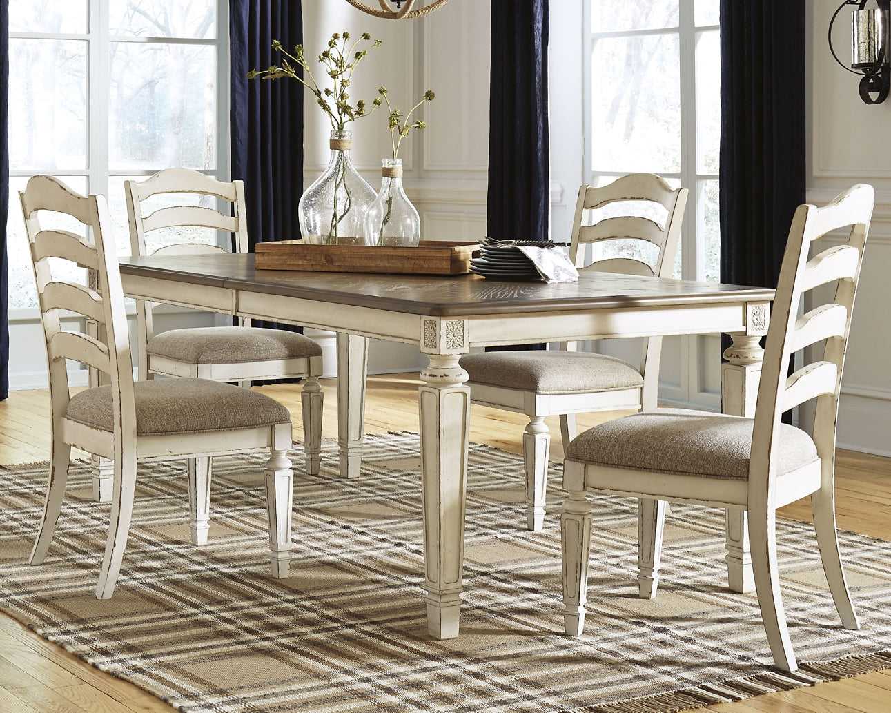 Realyn Dining Table and 8 Chairs at Towne & Country Furniture (AL) furniture, home furniture, home decor, sofa, bedding