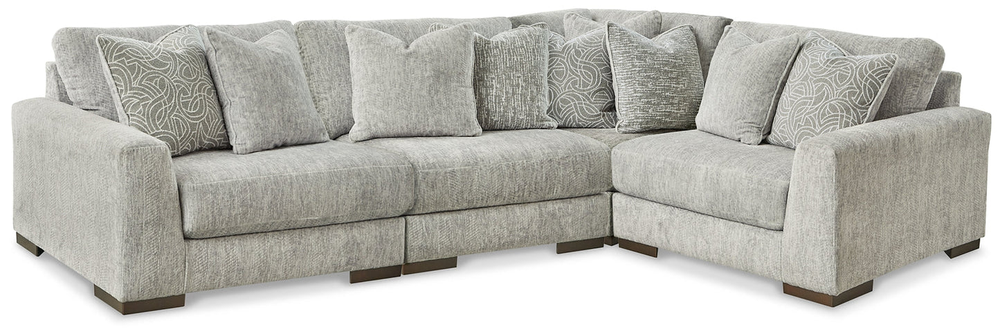 Regent Park 4-Piece Sectional with Ottoman at Towne & Country Furniture (AL) furniture, home furniture, home decor, sofa, bedding