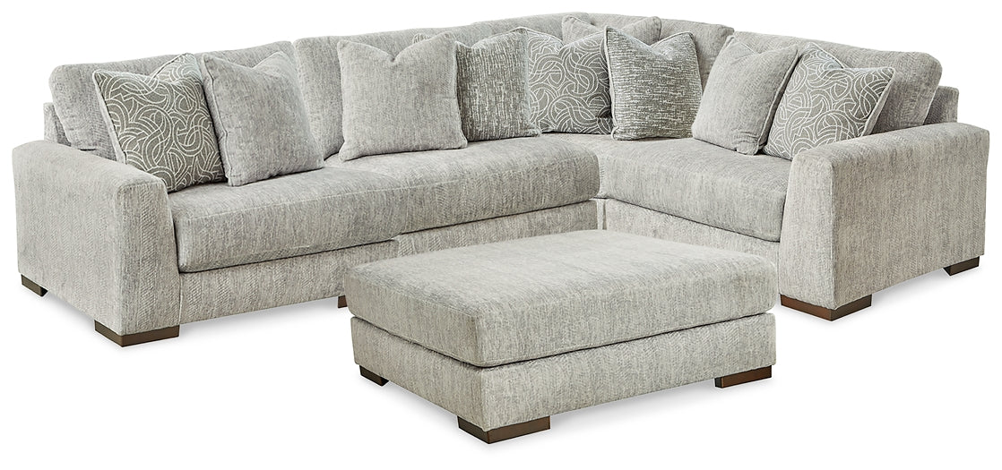 Regent Park 4-Piece Sectional with Ottoman at Towne & Country Furniture (AL) furniture, home furniture, home decor, sofa, bedding