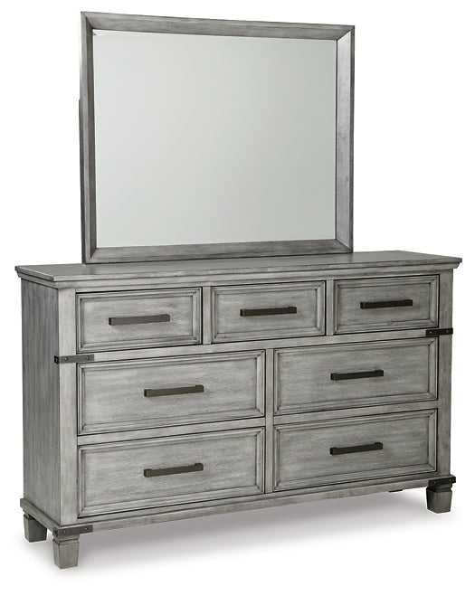 Russelyn Queen Storage Bed with Mirrored Dresser at Towne & Country Furniture (AL) furniture, home furniture, home decor, sofa, bedding