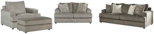 Soletren Sofa, Loveseat, Chair and Ottoman at Towne & Country Furniture (AL) furniture, home furniture, home decor, sofa, bedding