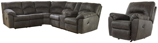 Tambo 2-Piece Sectional with Recliner at Towne & Country Furniture (AL) furniture, home furniture, home decor, sofa, bedding