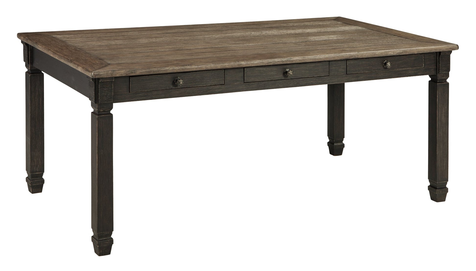 Tyler Creek Dining Table and 4 Chairs and Bench at Towne & Country Furniture (AL) furniture, home furniture, home decor, sofa, bedding