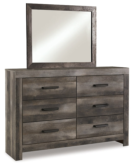 Wynnlow King Panel Bed with Mirrored Dresser and 2 Nightstands at Towne & Country Furniture (AL) furniture, home furniture, home decor, sofa, bedding