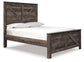 Wynnlow Queen Crossbuck Panel Bed with Mirrored Dresser, Chest and 2 Nightstands at Towne & Country Furniture (AL) furniture, home furniture, home decor, sofa, bedding