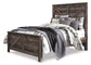 Wynnlow Queen Crossbuck Panel Bed with Mirrored Dresser and Chest at Towne & Country Furniture (AL) furniture, home furniture, home decor, sofa, bedding