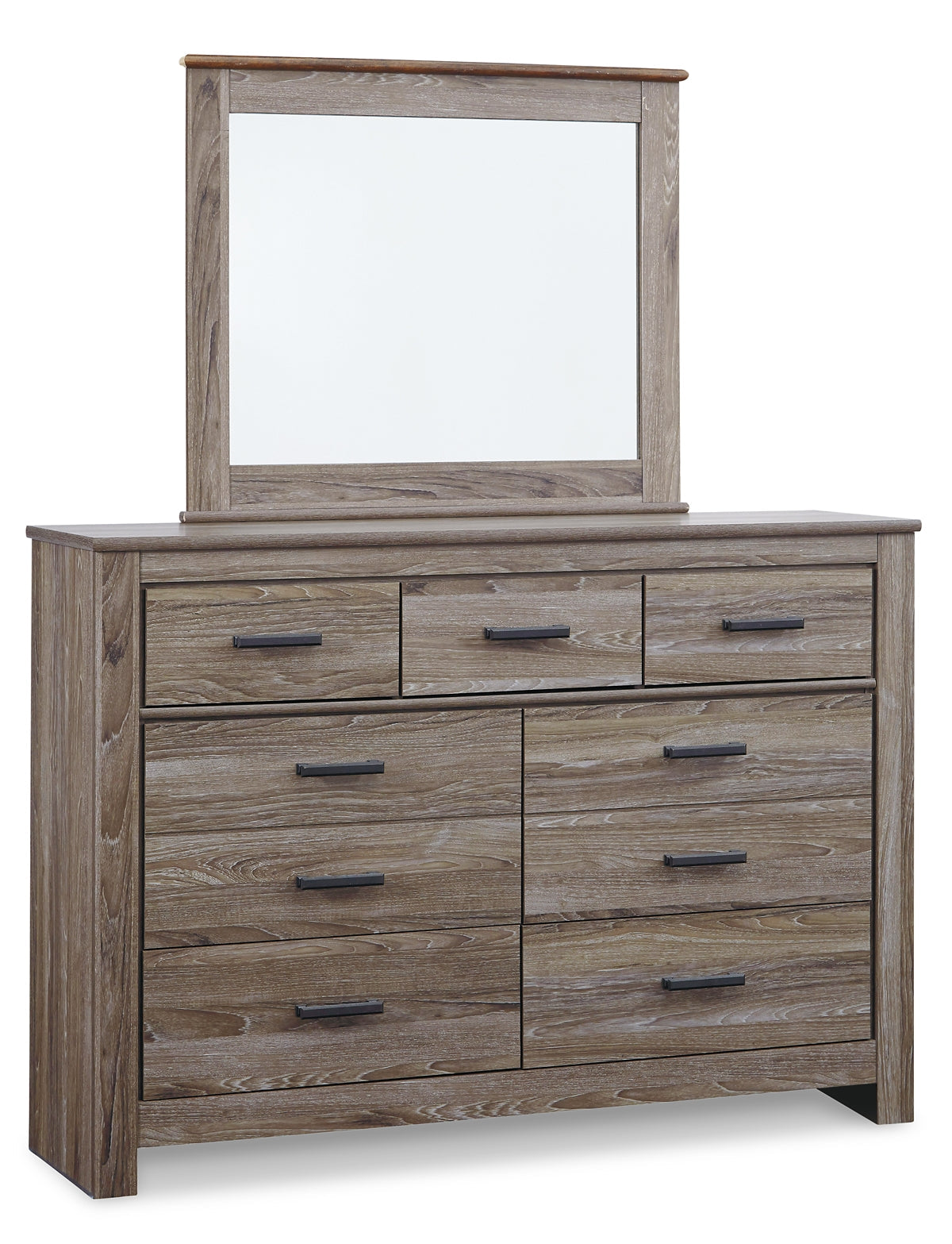 Zelen King/California King Panel Headboard with Mirrored Dresser and 2 Nightstands at Towne & Country Furniture (AL) furniture, home furniture, home decor, sofa, bedding