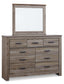 Zelen King/California King Panel Headboard with Mirrored Dresser and 2 Nightstands at Towne & Country Furniture (AL) furniture, home furniture, home decor, sofa, bedding