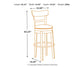 Ashley Express - Pinnadel UPH Swivel Barstool (1/CN)