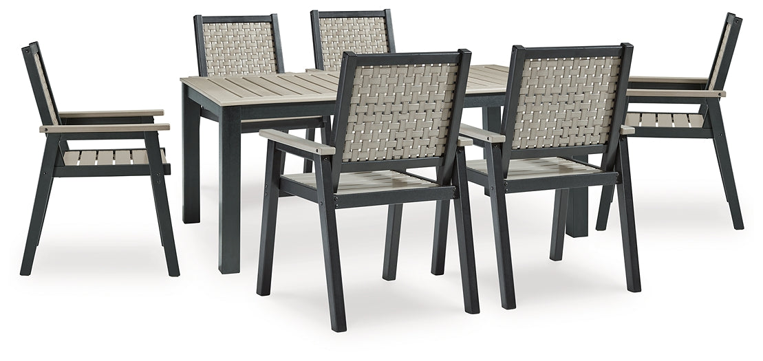 Mount Valley Outdoor Dining Table and 6 Chairs