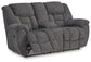 Foreside DBL Rec Loveseat w/Console