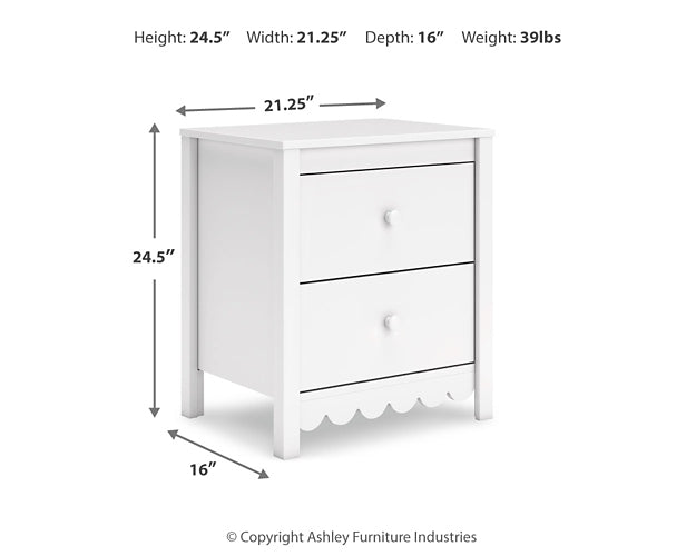 Ashley Express - Hallityn Two Drawer Night Stand